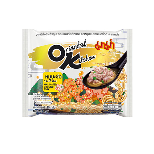 I1 ®Mama Instant Noodles Oriental Kitchen Marinated Ground Pork Flavour 85g 1X4X36