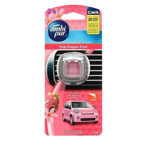 I1 Ambipur Car Mini Clip Air Freshener Dragon Fruit 2.2ml