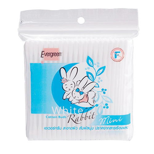 ®Evergreen rabbit cotton buds 200 sticks