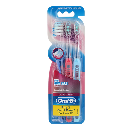 Oral-B Ultra Thin Pro Gum Care 3 Toothbrushes