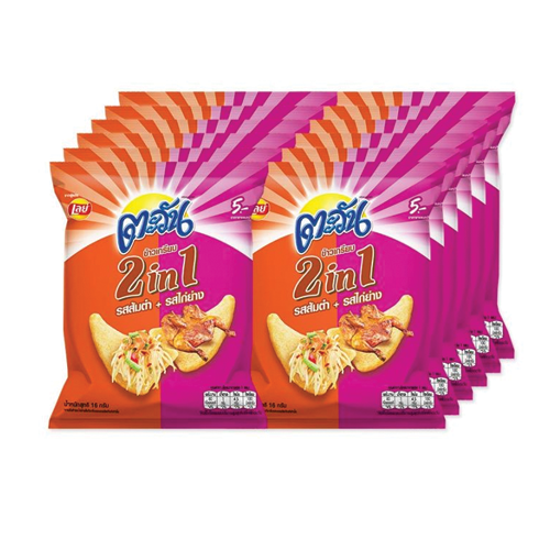 I1 Tawan Shrimp Cracker Somtum And Grilled Chicken Flavor 16g 1x12