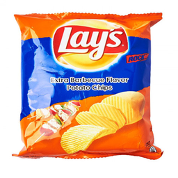 Lay's Ridged Potato Chips Extra Barbecue Flavor 13g / (หน่วย)