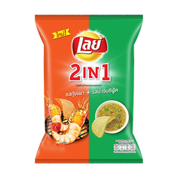 I1 Lay's Grilled prawn and seafood sauce flavor chips 42g / (หน่วย)